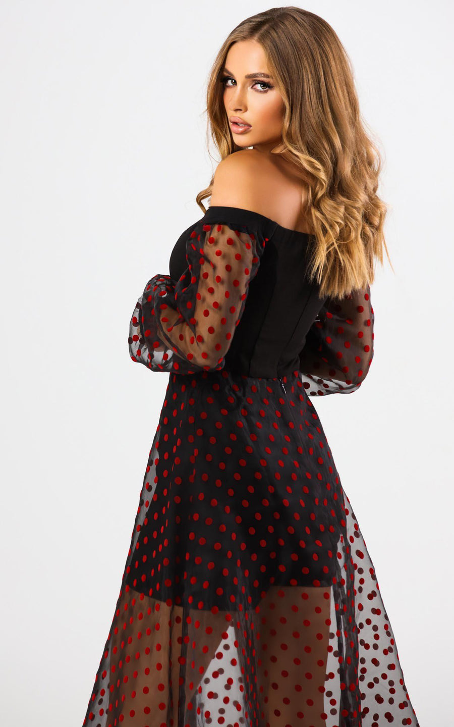KRIDA | Voluminous Sleeve Midi Dress | Tatiana Tretyak Brand